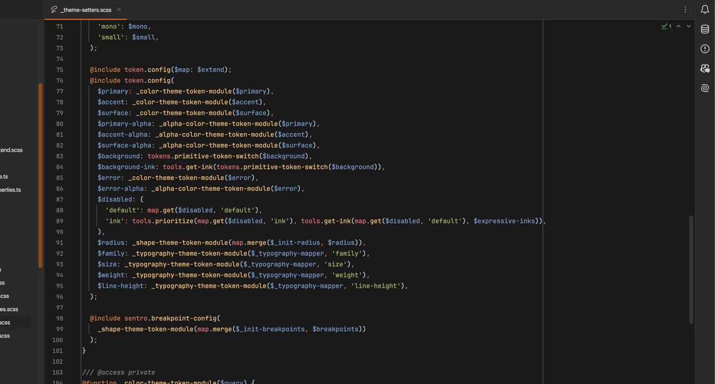 A design system using Sentro as its core.